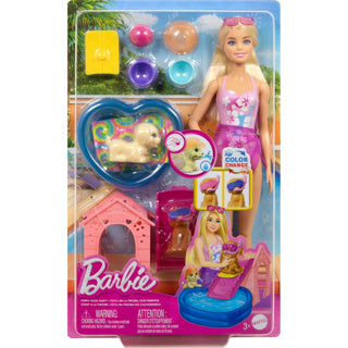 Barbie-Familienwelpen-Poolparty