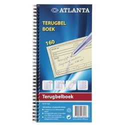 Rückrufbücher a5707-020, 7,4 x 12,5 cm, selbstdurchschreibendes Duplikat
