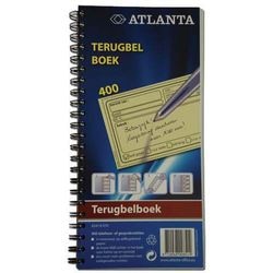 Rückrufbuch Djois 2541907000 blau 7,4x12,5cm selbstdurchschreibend 400 Notizen