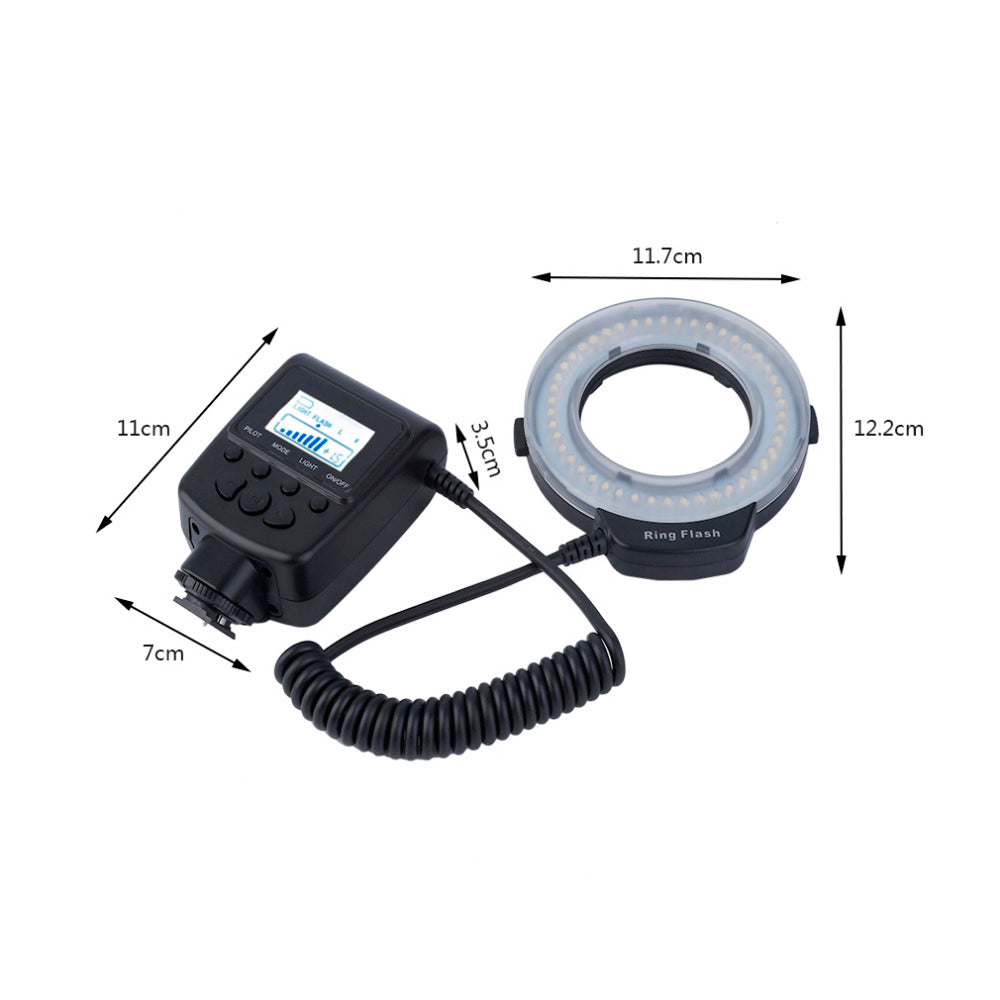 StudioKing Makro-LED-Ringlampe mit Blitz RL-130