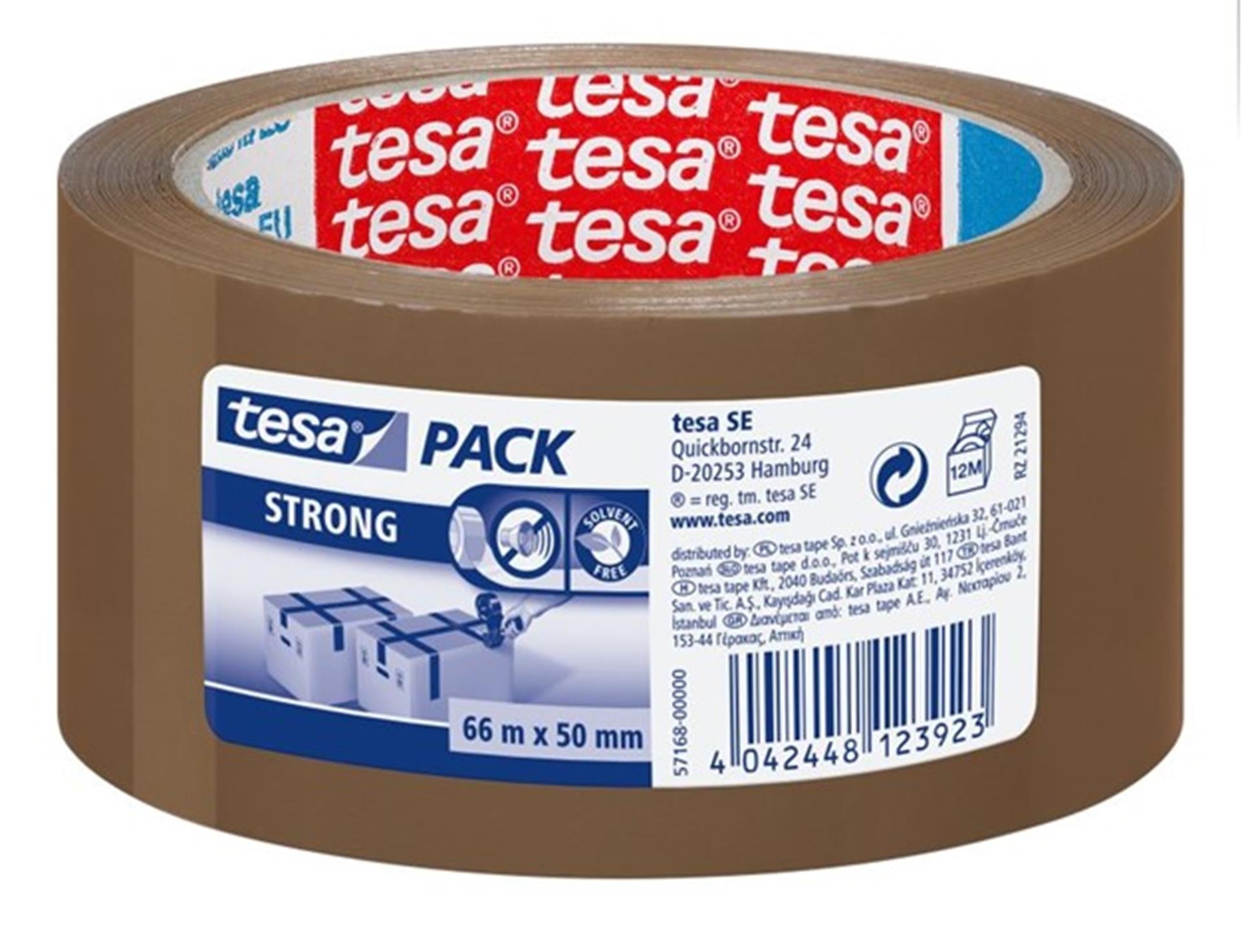 Tesa Verpackungsband 66mx50mm braun 6 Stk