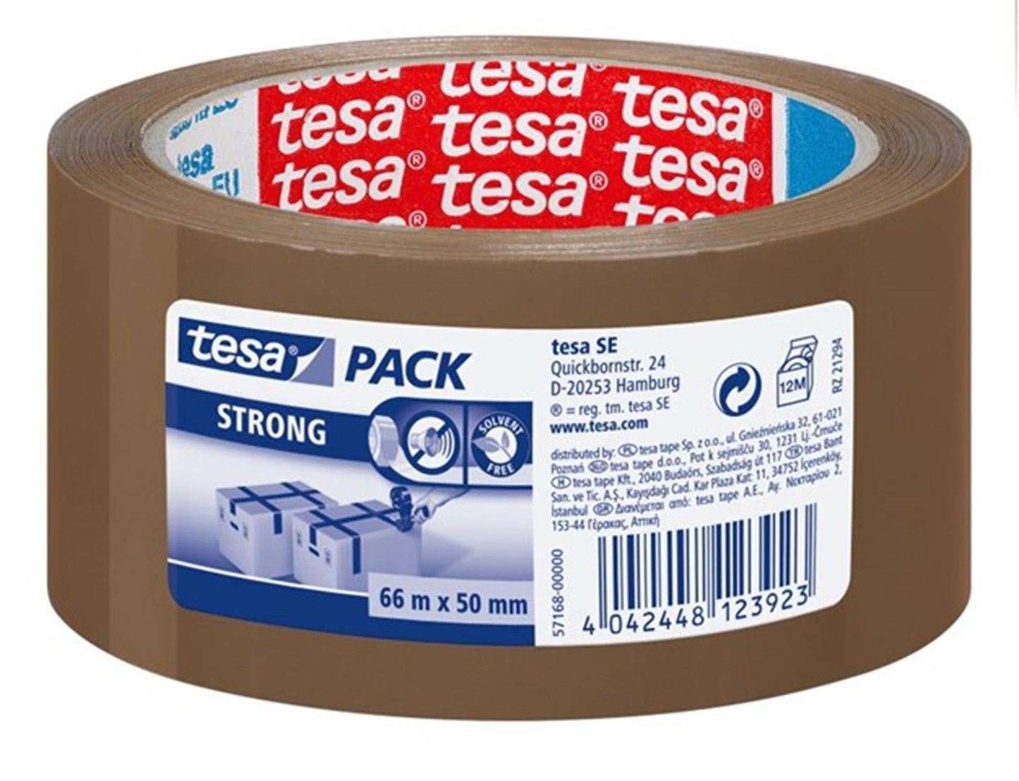 Tesa Verpackungsband 66mx50mm braun 6 Stk
