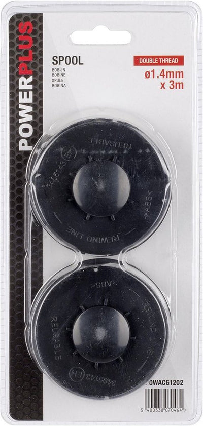 Powerplus powacg1202 Spule – Spule für Rasentrimmer – Drahtspule passend für Kantenschneider pow6012 – 1 Stück – 4 Meter Drahtlänge