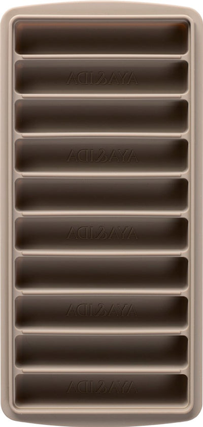 Aya ida aya ida – Eiswürfelform – Eiswürfelform – Silikon-Eiswürfelform mit Deckel – BPA-frei – wiederverwendbar – längliche Eiswürfel für Flaschen – Kaltgetränke – Treibholz
