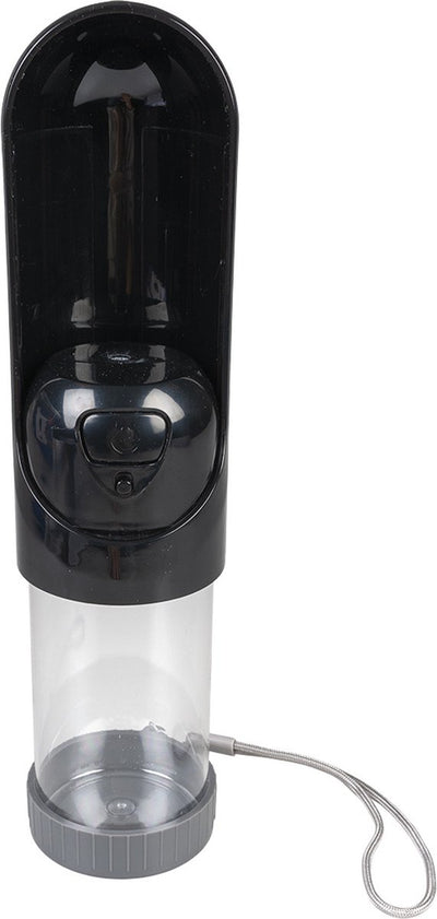 Duvo plus - Wasserflasche - Hund - Trinkflasche kompakt 300ml - 6,5x6,5x18,5cm weiß - 1Stk
