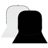 StudioKing Hintergrundtafel BBT-01-20 Weiß Schwarz 400x150 cm