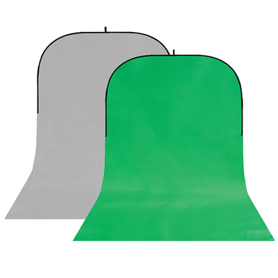 StudioKing Hintergrundtafel BBT-03-10 Graugrün 400x150 cm