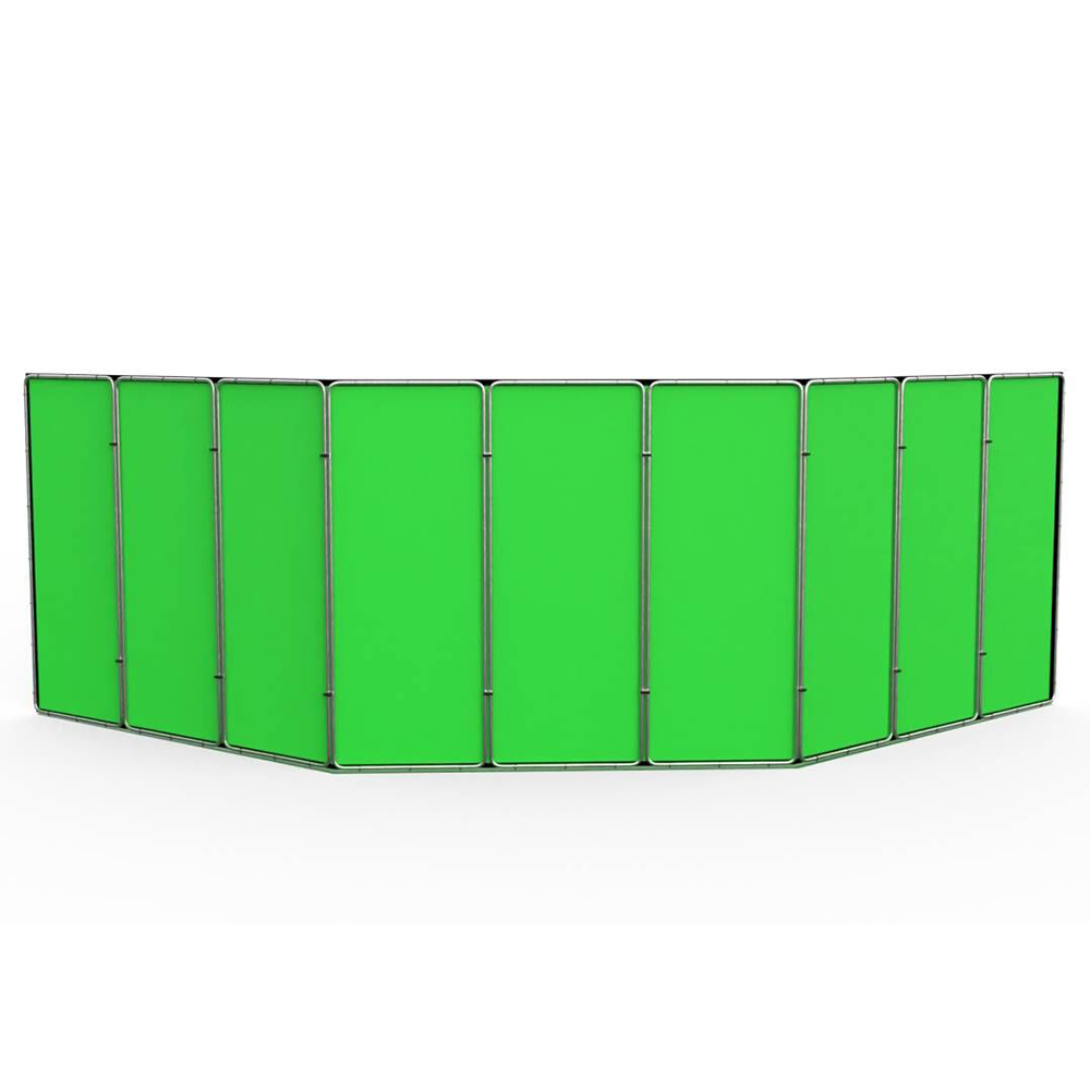 Studioking Panorama-Hintergrund grüner Bildschirm FSF-240900PT 240x900 cm