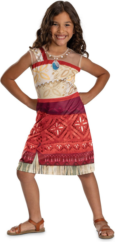 Disguise Disney – Moana 2, Kostüm Moana Vaiana Basic Plus Kleid, Größe S (5 – 6 Jahre)