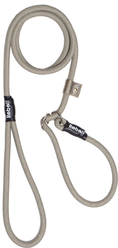 Rebel Petz Hundeleine – Trainingsleine – Taupe – S – 8 mm x 140 cm