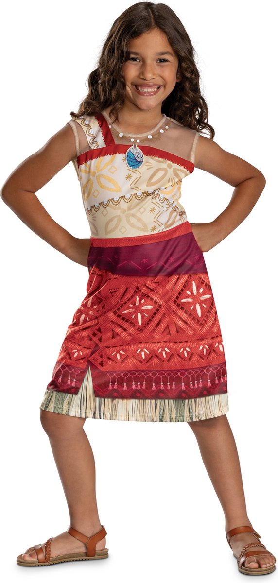 Disguise Disney – Moana 2, Kostüm Moana Vaiana Basic Plus Kleid, Größe XS (3–4 Jahre)