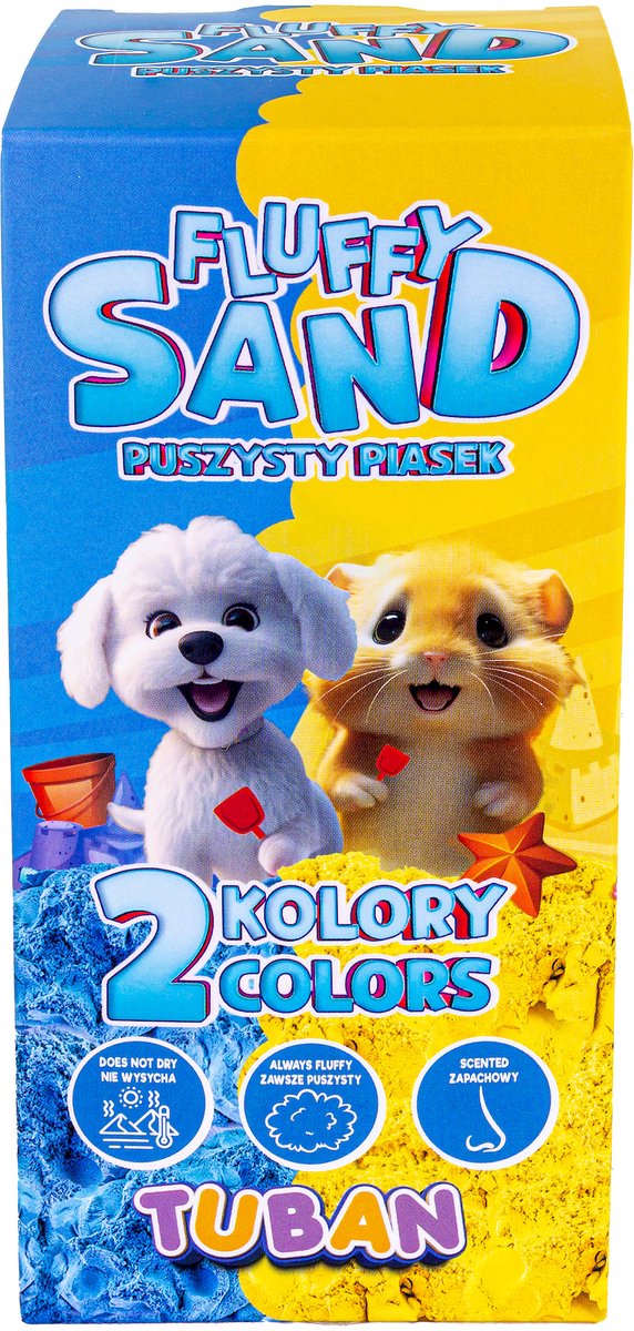 Tuban * Sand flauschiger Sand | blau gelb 2 x 70 g