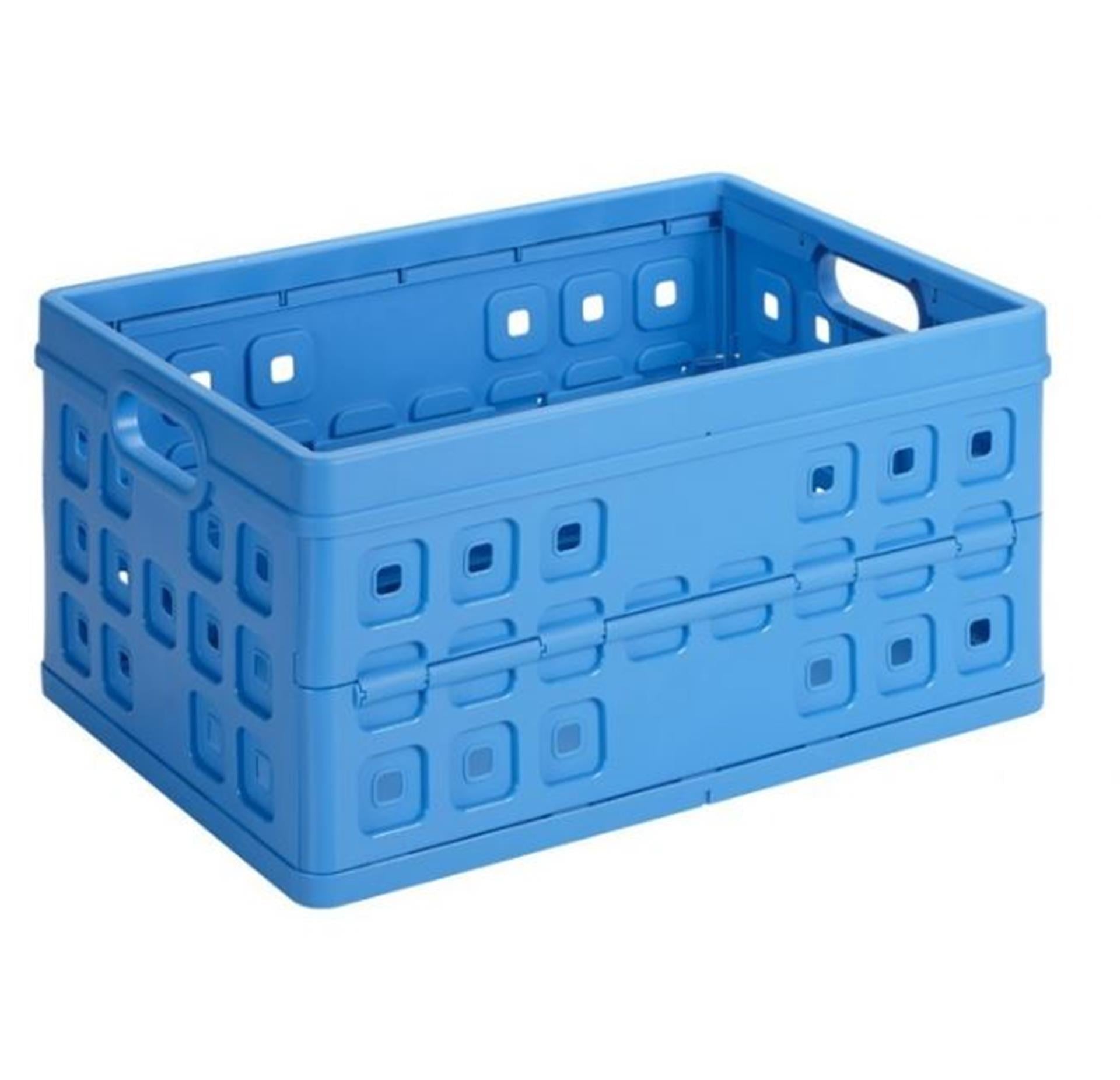 Sonnenwaren quadratische Klappkiste 46L Blau