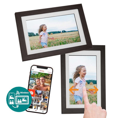 Benel Frameo Digitaler Fotorahmen HF-101WB Braun 10.1 Zoll