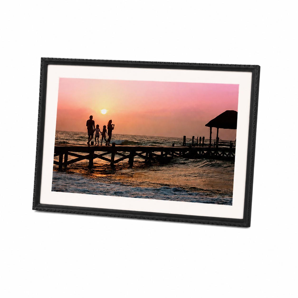 Benel Frameo digitaler Fotorahmen HF-109T Schwarz 10,1 Zoll mit Framsglühen
