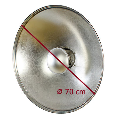 StudioKing Beauty Dish Silber SK-BD420 42 cm mit Wabe