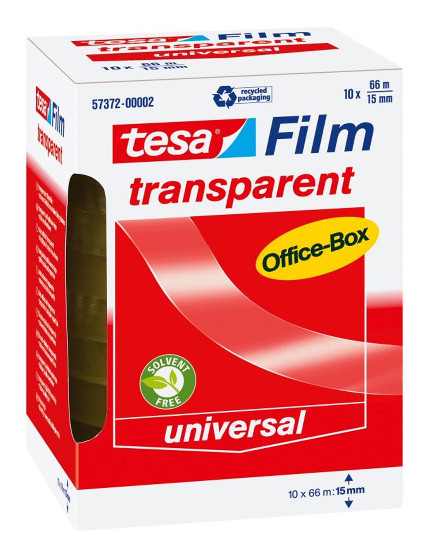 Tesa-Klebeband 66x15, Karton mit 10 Rollen