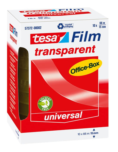 Tesa-Klebeband 66x15, Karton mit 10 Rollen