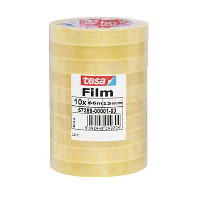 Tesa Klebeband 66x15, Packung mit 10 Rollen