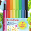 Stabilo Pen 68 Mini – Premium-Filzstift – Animal Vibes – Etui mit 8 Farben + Aufkleber