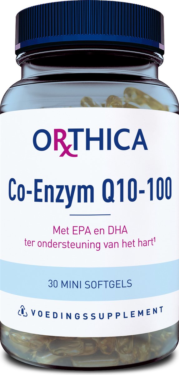 Orthica Coenzym Q10-100 – Enzyme – 30 Mini-Kapseln