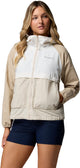 Columbia Spire Valley™ Windbreaker-Damen-Outdoorjacke – dunkler Stein, Meersalz, uraltes Fossil