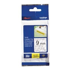 Extra Klebeband Brother tzes121 9mmx8m schwarz transparent