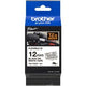 Etikettenband Brother tzefx231 12mmx8m schwarz und weiß