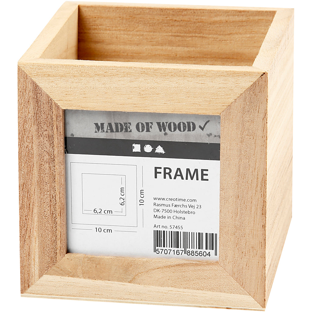 Holzstiftschale mit Fotorahmen