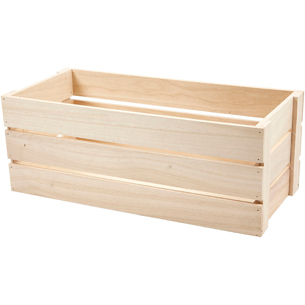 Creativ Company Holzkiste, H: 17 cm, Maße 45x20 cm, max. 8 kg, 1 Stück