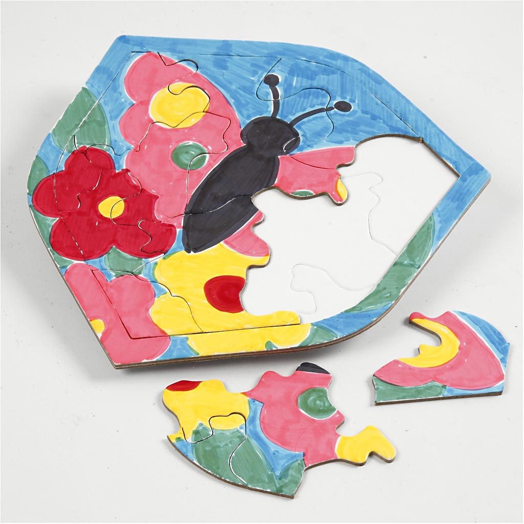 Creativ Firmenpuzzle, Größe 17-21 cm, weiß, 10 Teile, 1 Box