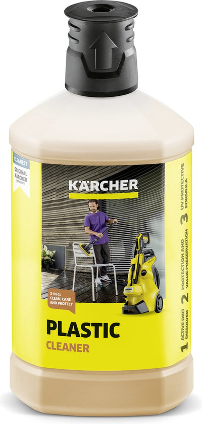 Kärcher Kunststoffreiniger RM 613, 1 Liter Reinigungsmittel Plug 'n Clean - Hochdruckreiniger - 3-in-1-Reiniger