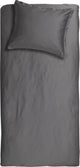 Cinderella Sundays Bettbezug – 1 Person – Satin – 140 x 200 220 cm – Anthrazit + 1 Kissenbezug 60 x 70