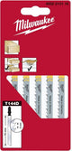 Milwaukee 4932213116 T 144 D HCS Stichsägeblatt – schnell – Holz (5 Stück) – T 144 D