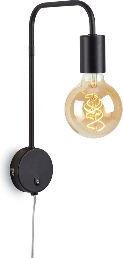 Briloner - Alva - Nachttischlampe - Schlafzimmerlampe - inkl. Ein-/Ausschalter - ohne Leuchtmittel - max. 10 W - Netzkabel 1,8 m