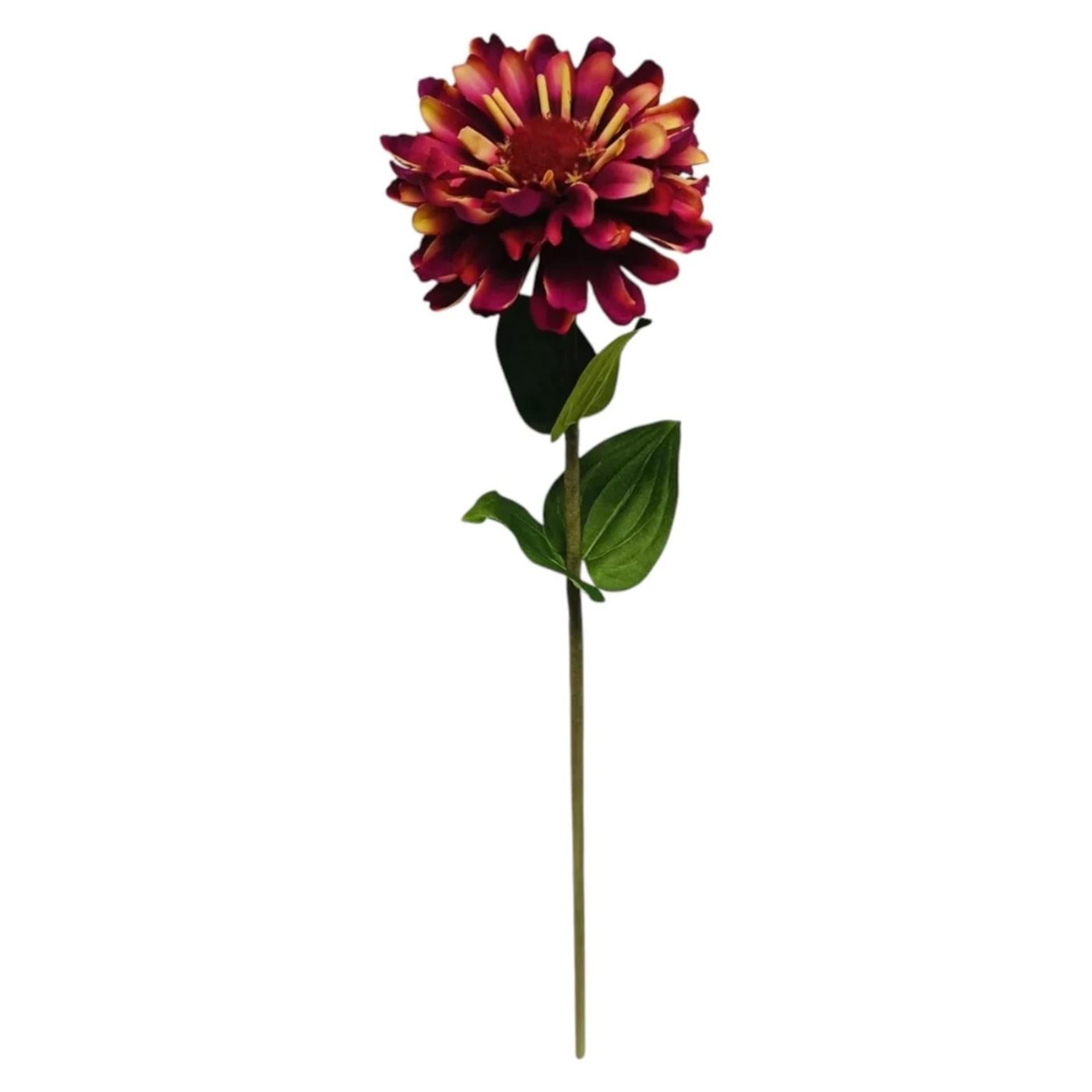 Mansion Atmosphäre Kunstblume Zinnie Lila 58cm
