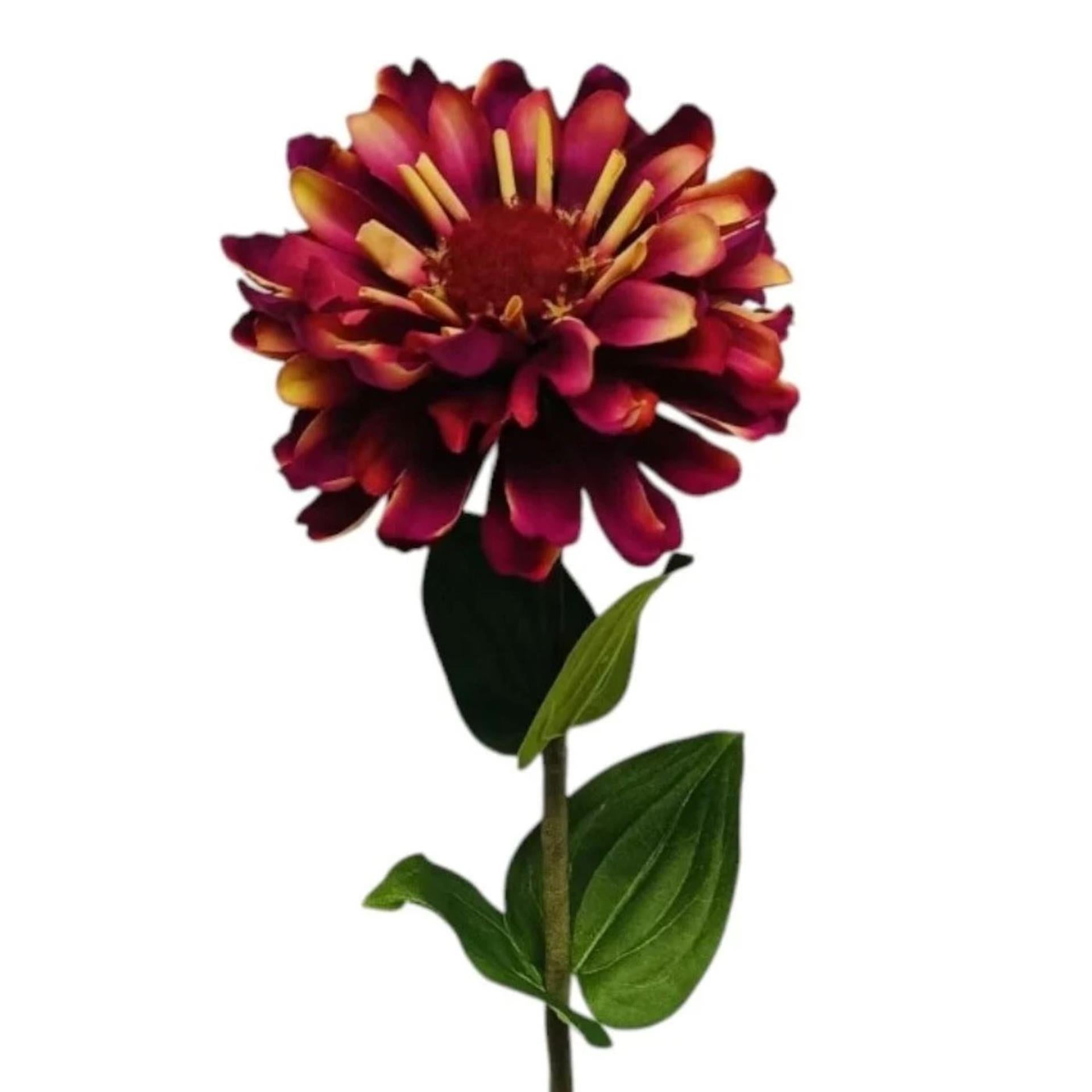 Mansion Atmosphäre Kunstblume Zinnie Lila 58cm