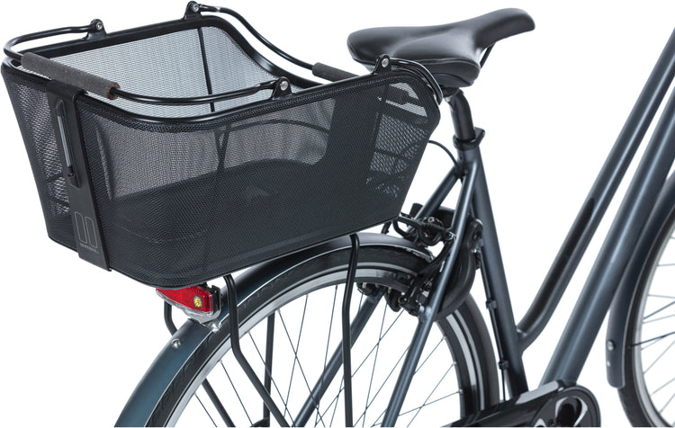 Basil Cento Tech Fiber Nordlicht MIK - Fahrradkorb - hinten - massiv schwarz