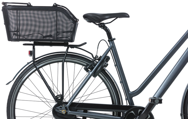 Basil Cento Tech Fiber Nordlicht MIK - Fahrradkorb - hinten - massiv schwarz