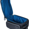 Basil Sport Design Trunkbag - Graue Fahrradträger-Tasche, 7-15L, wasserabweisend, für normales Fahrrad und E-Bike