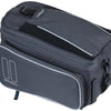 Basil Sport Design Trunkbag - Graue Fahrradträger-Tasche, 7-15L, wasserabweisend, für normales Fahrrad und E-Bike
