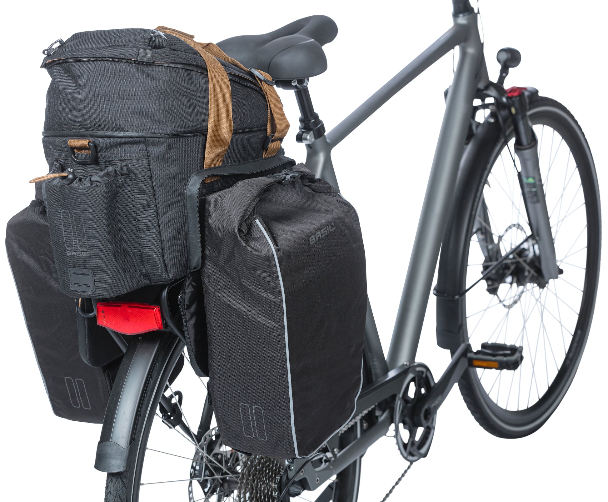 Basilikum Miles xl Gepäckverhalten Beutel wasserdichte Männer Fahrrad Schwarz