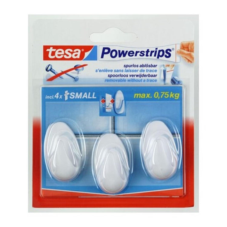 Tesa Haken oval weiß