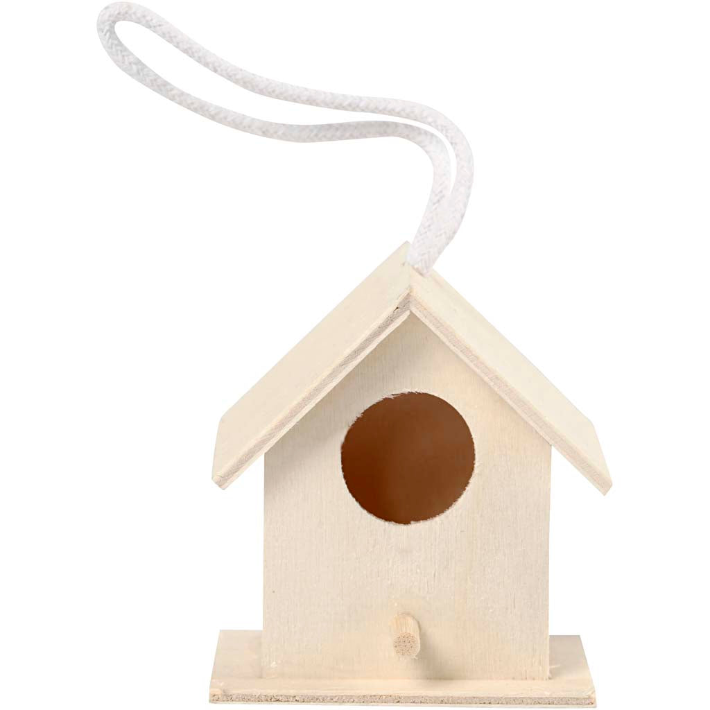 Creativ Company Vogelhaus, Größe 6x6 cm, 1 Stück
