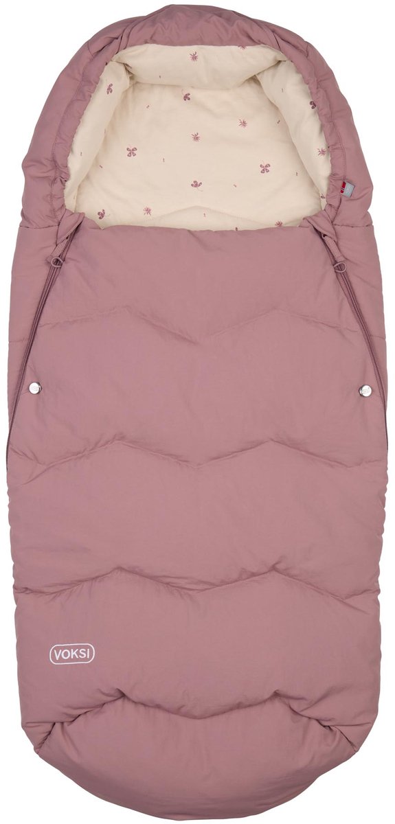 Voksi Fußsack Explorer – Fußsack – Buggy-Fußsack – Kinderwagen-Fußsack – Daunen- und Woll-Fußsack – Traubenklee
