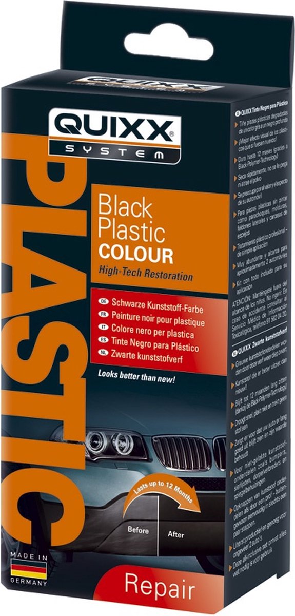Quixx Kunststofffarbe 75 ml Schwarz