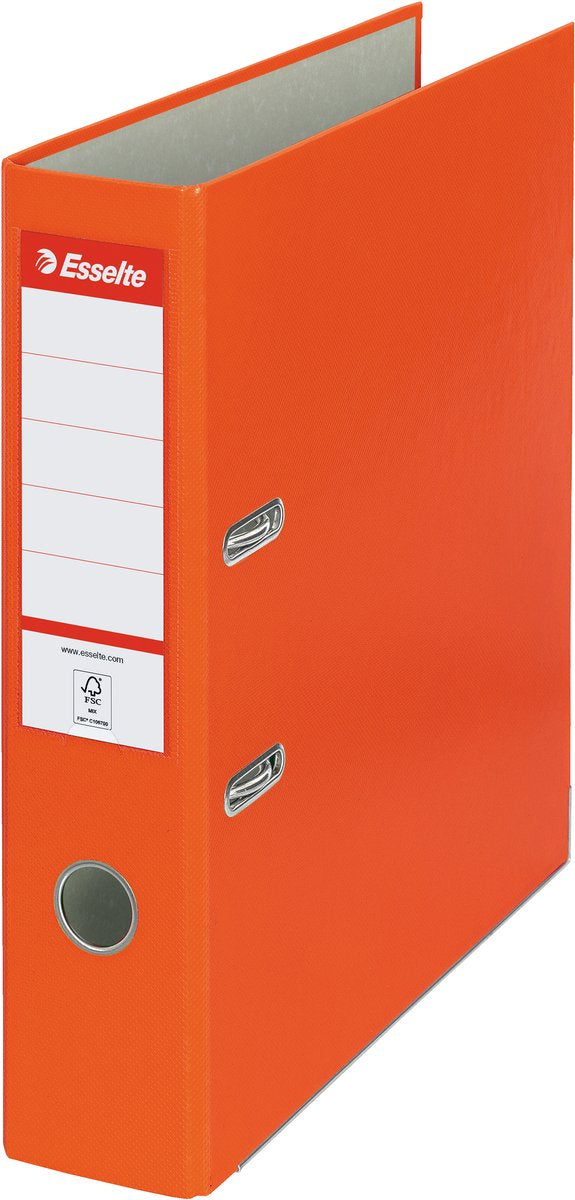 Esselte eko 11234 – Ordner – A4 75 mm – Orange – nachhaltig – umweltfreundlich – robust