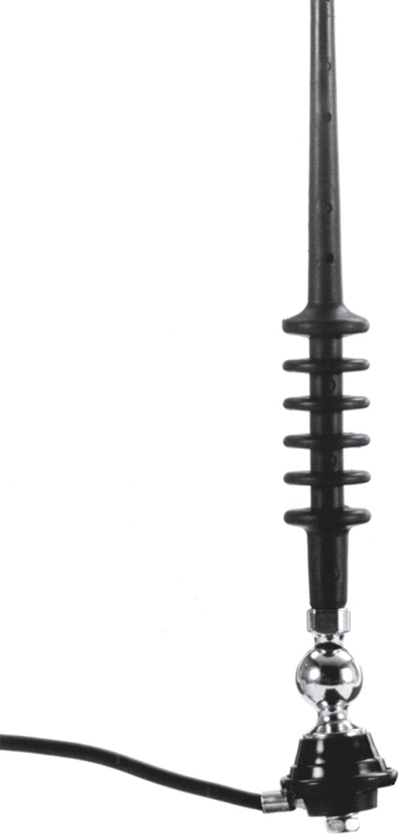 Carpoint Antenne Fiberglas - Montage auf Dach oder Kotflügel - Winkel verstellbar 0 - 180º - abschraubbarer Mast - Länge 80 cm - Bohrloch ø 5mm - Einbautiefe 12mm - Antennenkabel 130cm