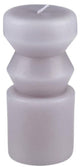 Arti casa Kerzen 3er-Set – Dekokerzen mit modernem Design – ø6,5 x 14 cm – Blaugrau