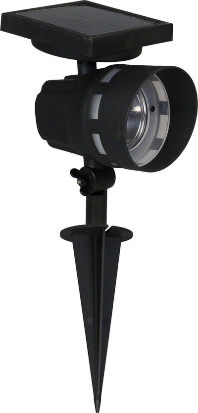 Luxform – Montana – Solar Intelligent Hybrid – Spike Spot – Schwarz – 50 Lumen – angetrieben durch Solarenergie